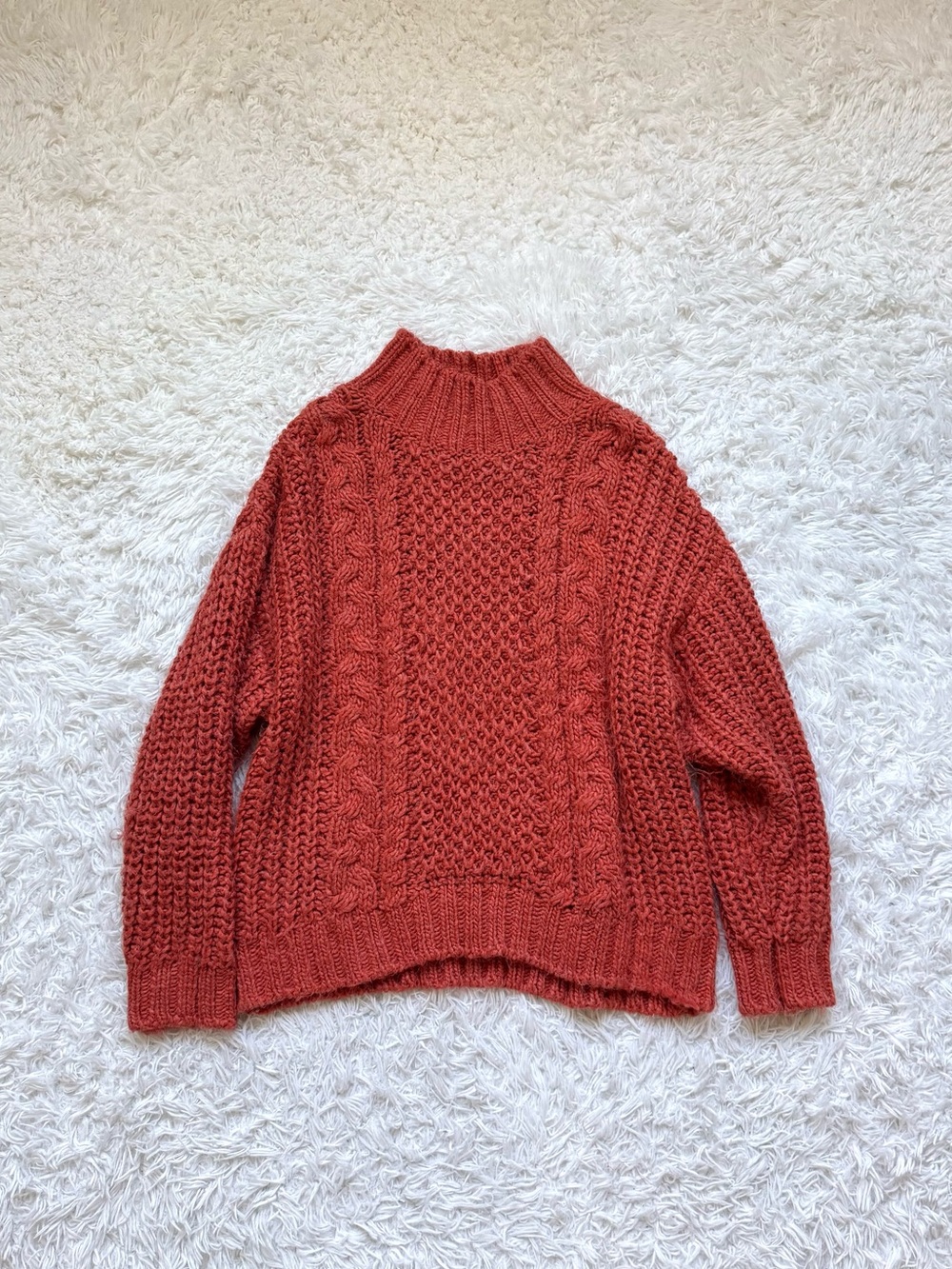 Universal Thread Cable Knit Turtleneck Sweater